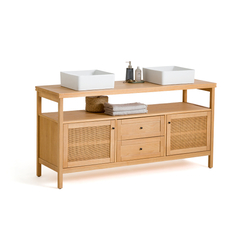 La Redoute Interieurs Gabin L160cm Pine Double Sink Vanity Unit by La Redoute