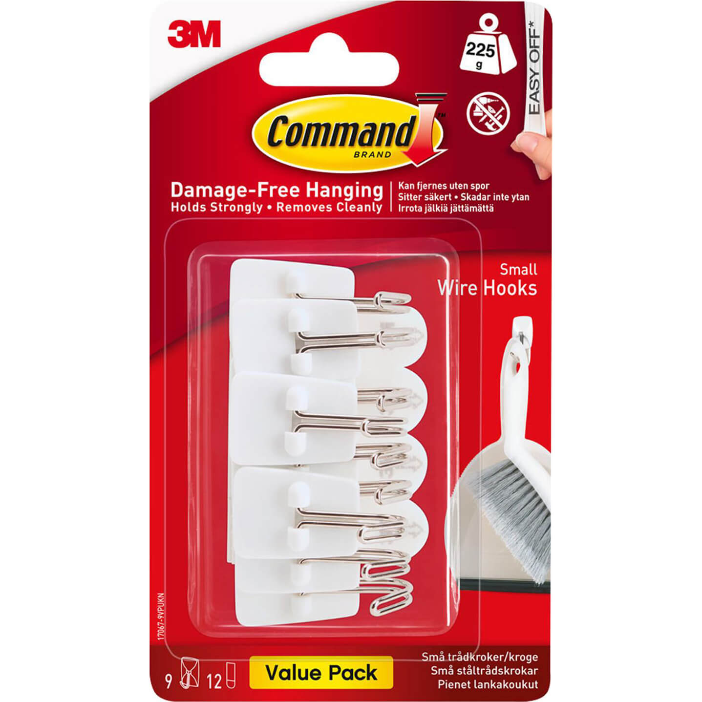 Command Small Self-Adhesive Wire Hooks Value Pack