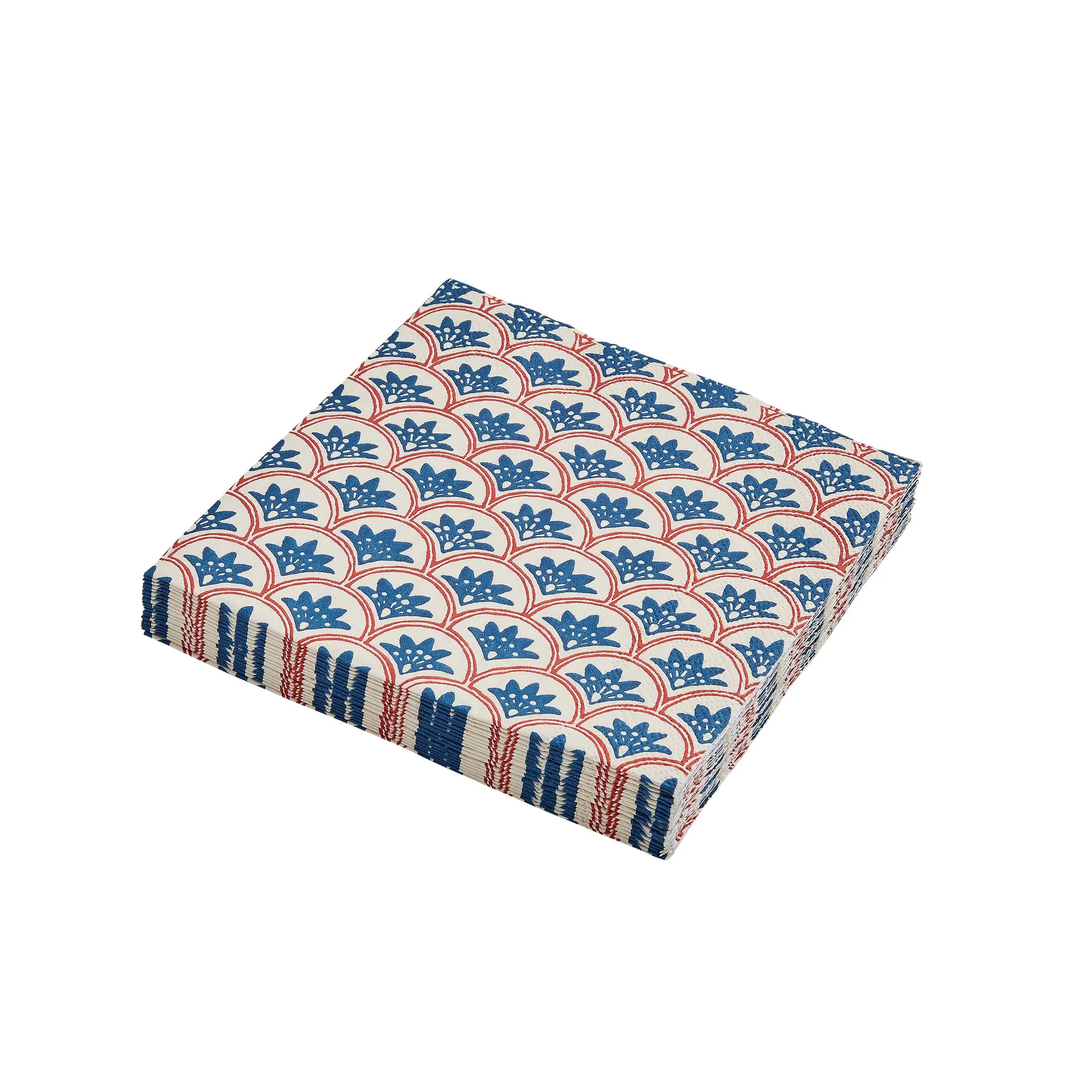 Land & Shore Dawn Paper Napkins, Blue/Red