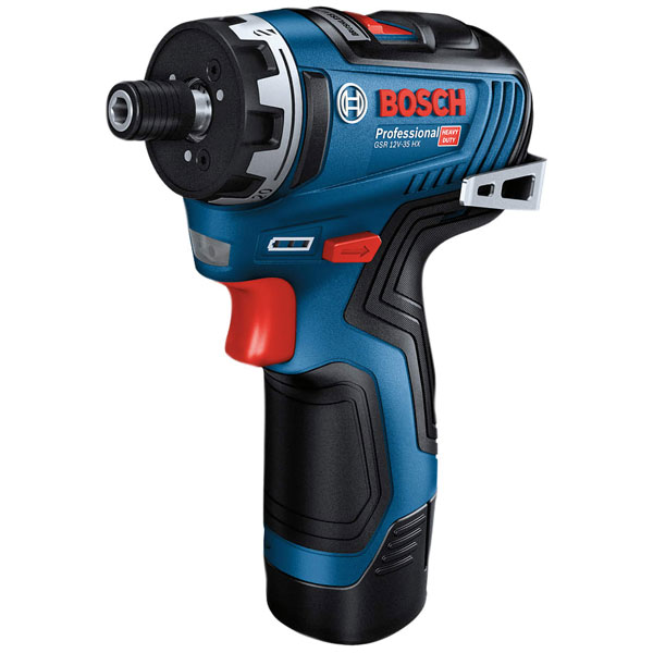Bosch GSR 12V-35 HX 12v Cordless Brushless Hex Drill Driver 2 x 3ah Li-ion Charger Case