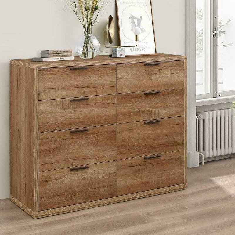 Happy Beds Stockwell Rustic Oak Wooden Merchant Chest