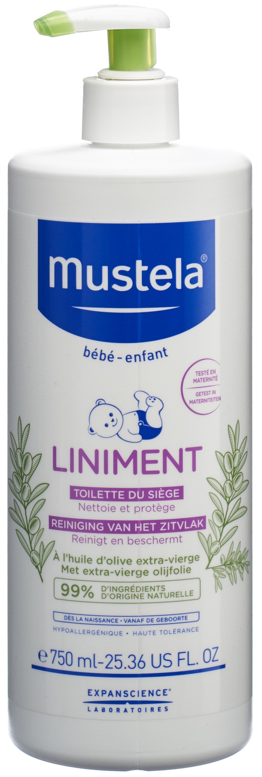 Mustela BÉbÉ Liniment Toilette Du Siège 750 Ml
