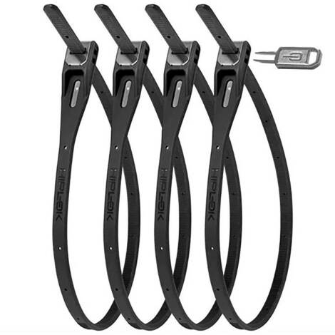 Hiplok Z-Lok Reuseable Tie Lock - 4 Pack - Black / 4 Pack