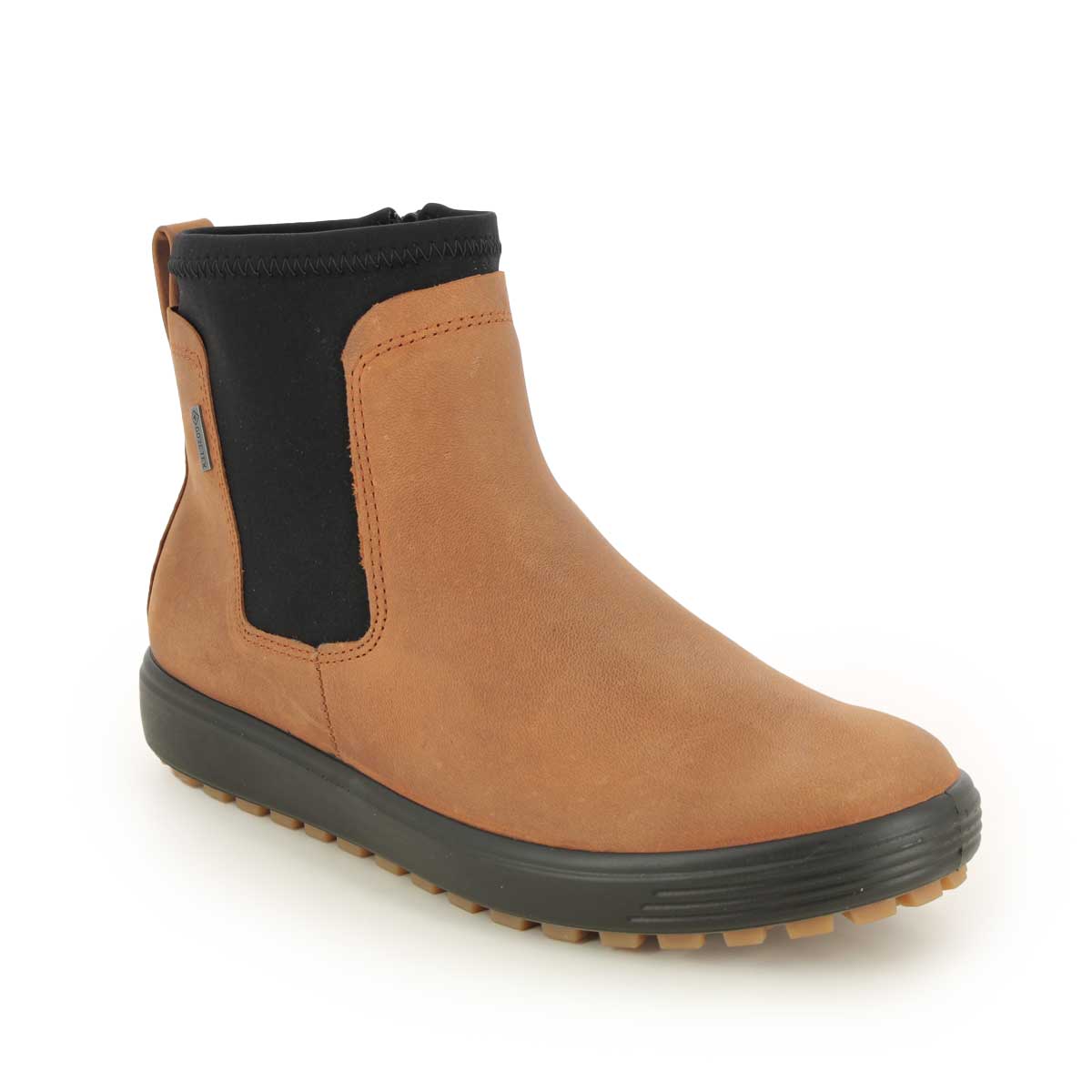 ECCO Soft 7 Gtx Tred Brown leather Womens Ankle Boots 450463-60440 in a Plain Leather in Size 37