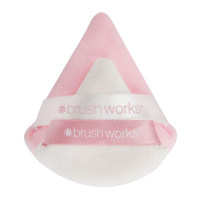 Brush Works Triangular Powder Puff Duo