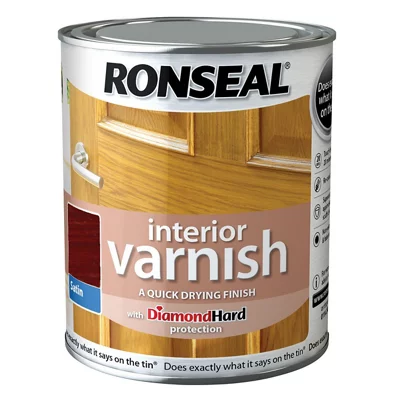Ronseal Interior Varnish Satin Teak - 250ml