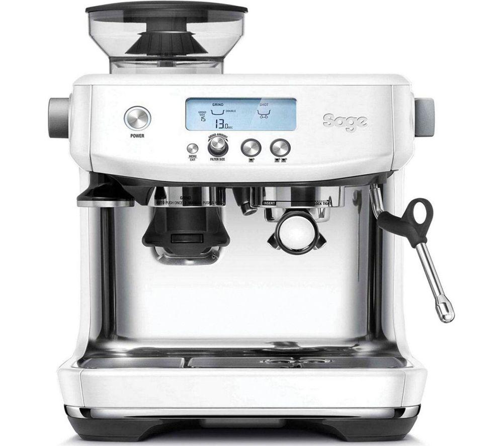 SAGE The Barista Pro™ SES878SST4GEU1 Espresso Coffee Machine with Integrated Burr Grinder - Sea Salt