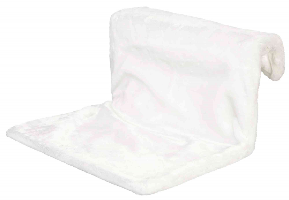 Trixie Deluxe Plush Radiator Bed - White -  45 x 31 x 24 cm (L x W x H)