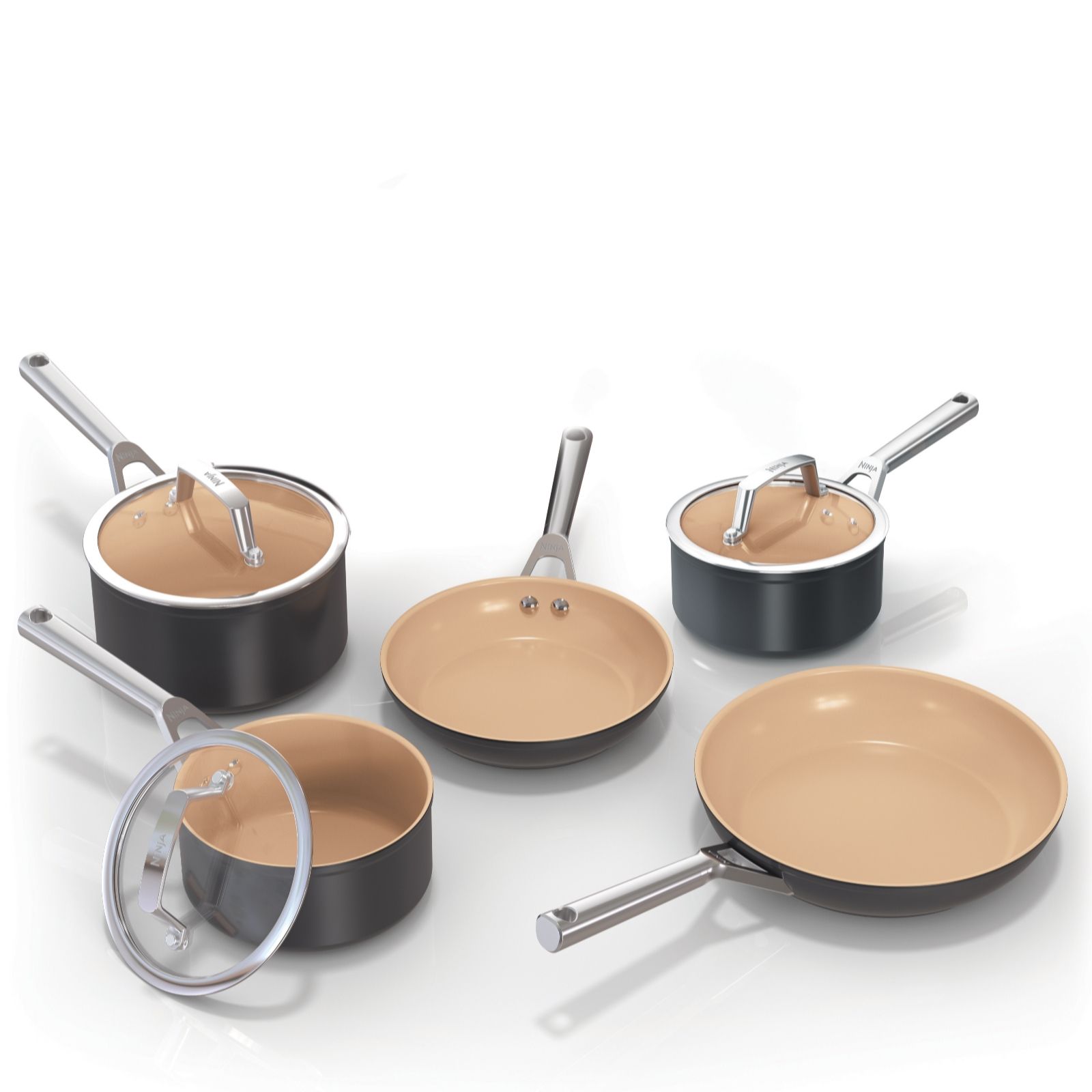 Ninja Extended Life Ceramic 5 Piece Cookware Set CW95000UK