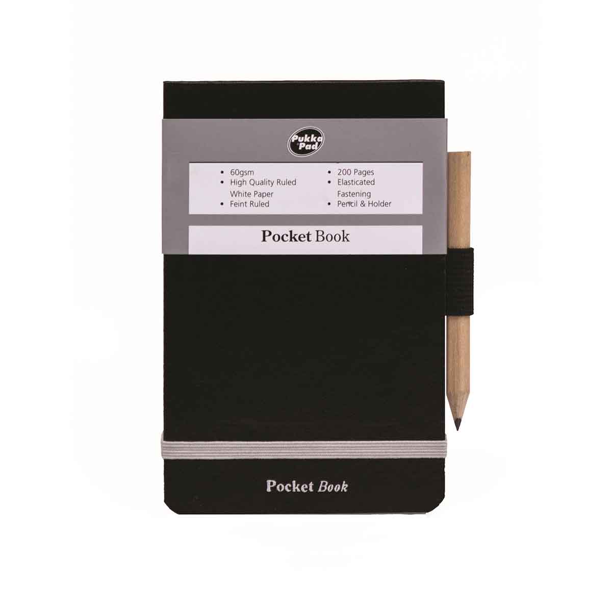 Pukka Pukka Pocket Notebook With Pencil Holder 200 Pages 100 sheets | Pads & Books > Notebooks > Notebooks