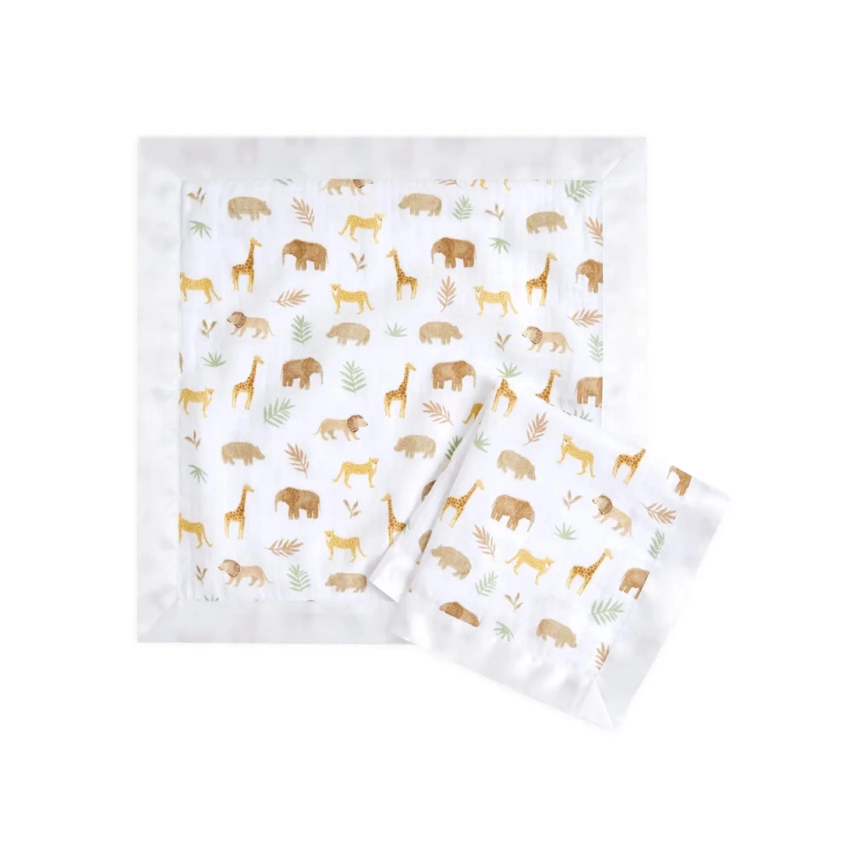 Aden + Anais Pack of 2 Essential Cotton Muslin Security Blankets - Tanzania