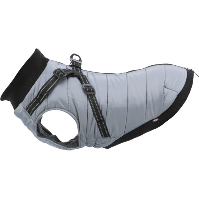 Trixie Pontis Harness Dog Coat Grey - Extra Small - 30cm