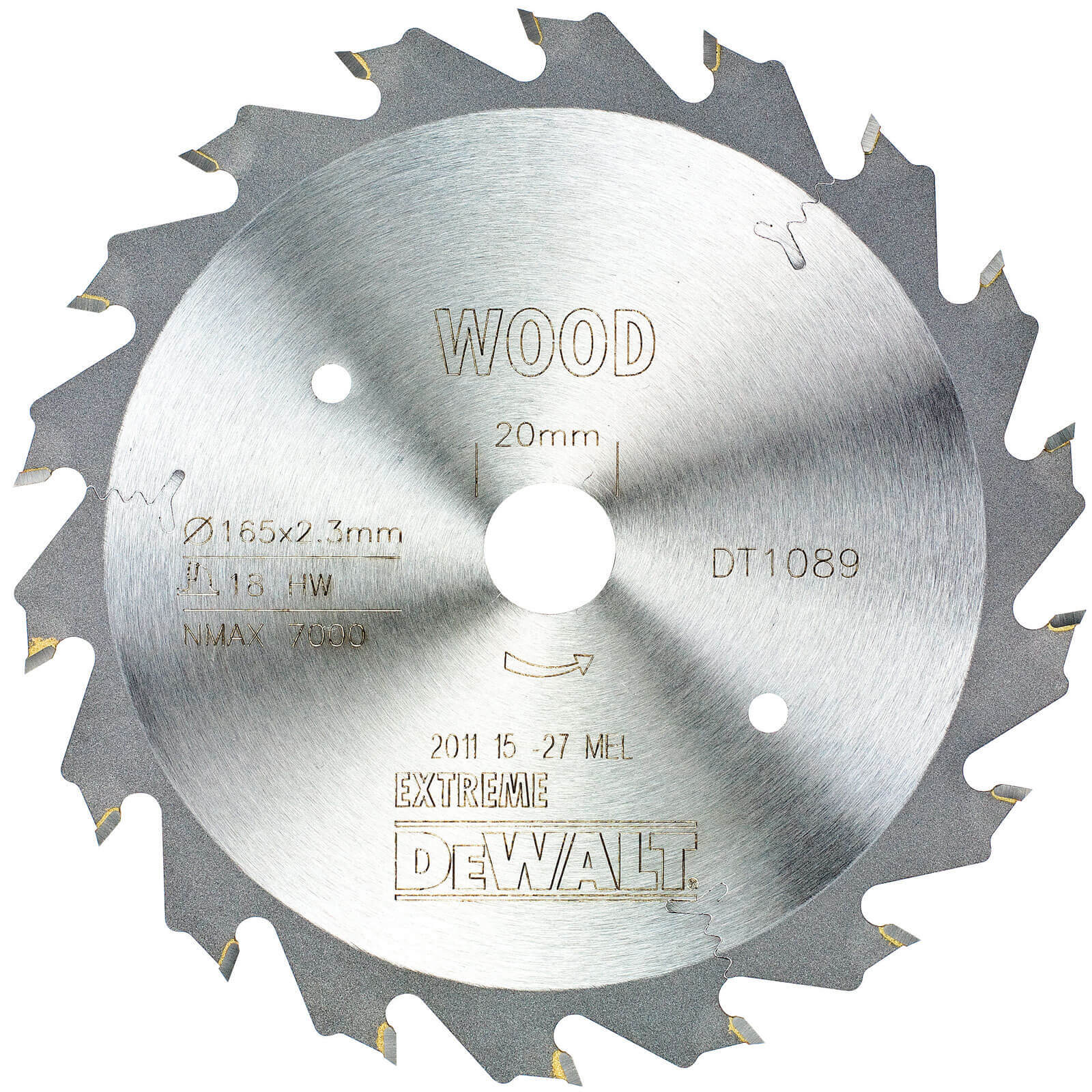 DeWalt Extreme Fast Ripping Saw Blades 165mm 18T 20mm