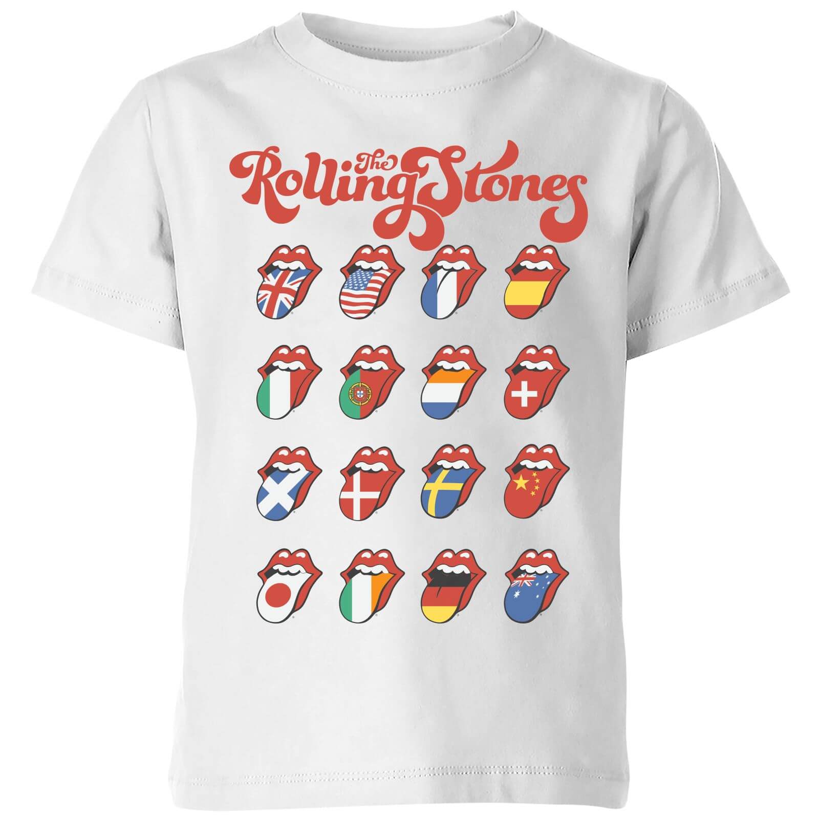 Rolling Stones International Licks Kids' T-Shirt - White - 3-4 Years - White