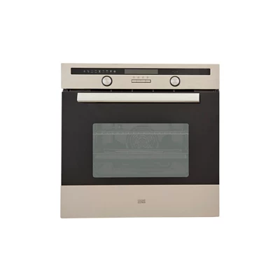  Clmfsta Built-In Single Multifunction Oven - Brushed Black & Grey Stainless Steel Effect