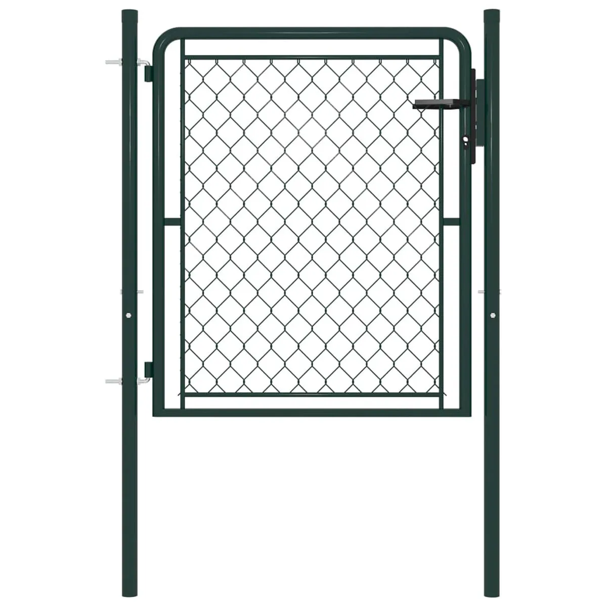 VidaXL Garden Gate Steel 100x75 cm Green
