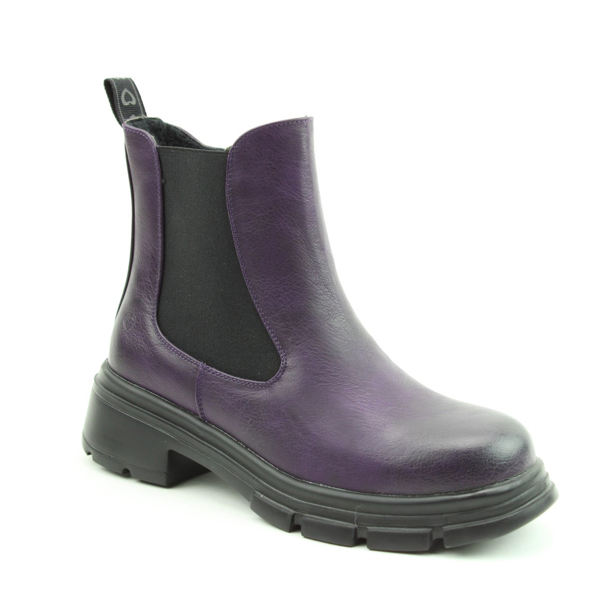 Women's Heavenly Feet REMY Womens Chelsea Boots Purple - Brown - Size: 7