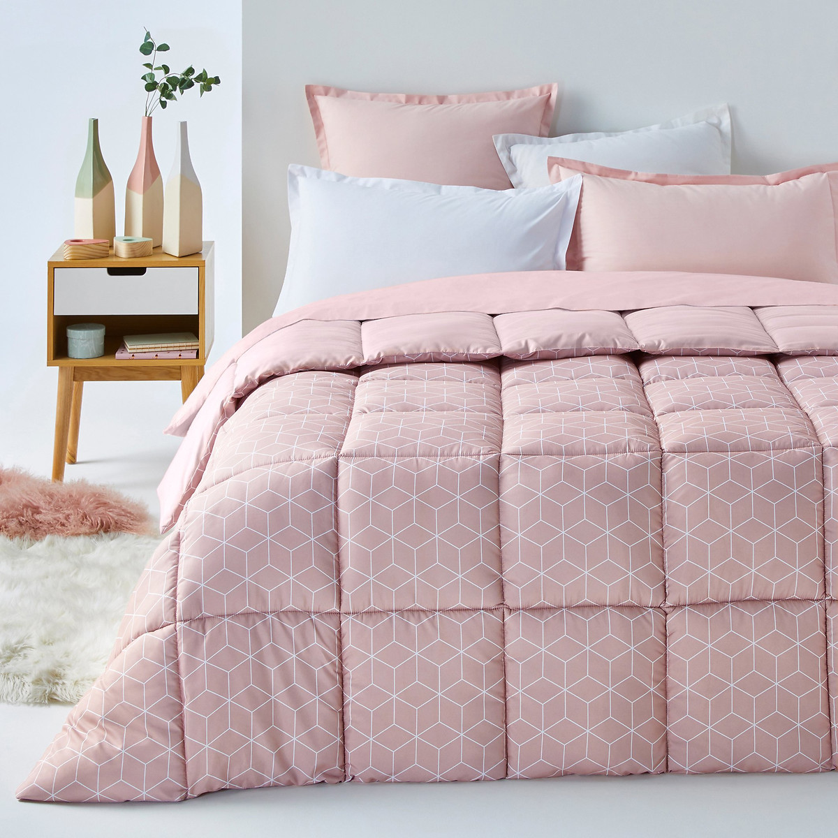 La Redoute Interieurs So'home Decio Geometric Microfibre Bedspread