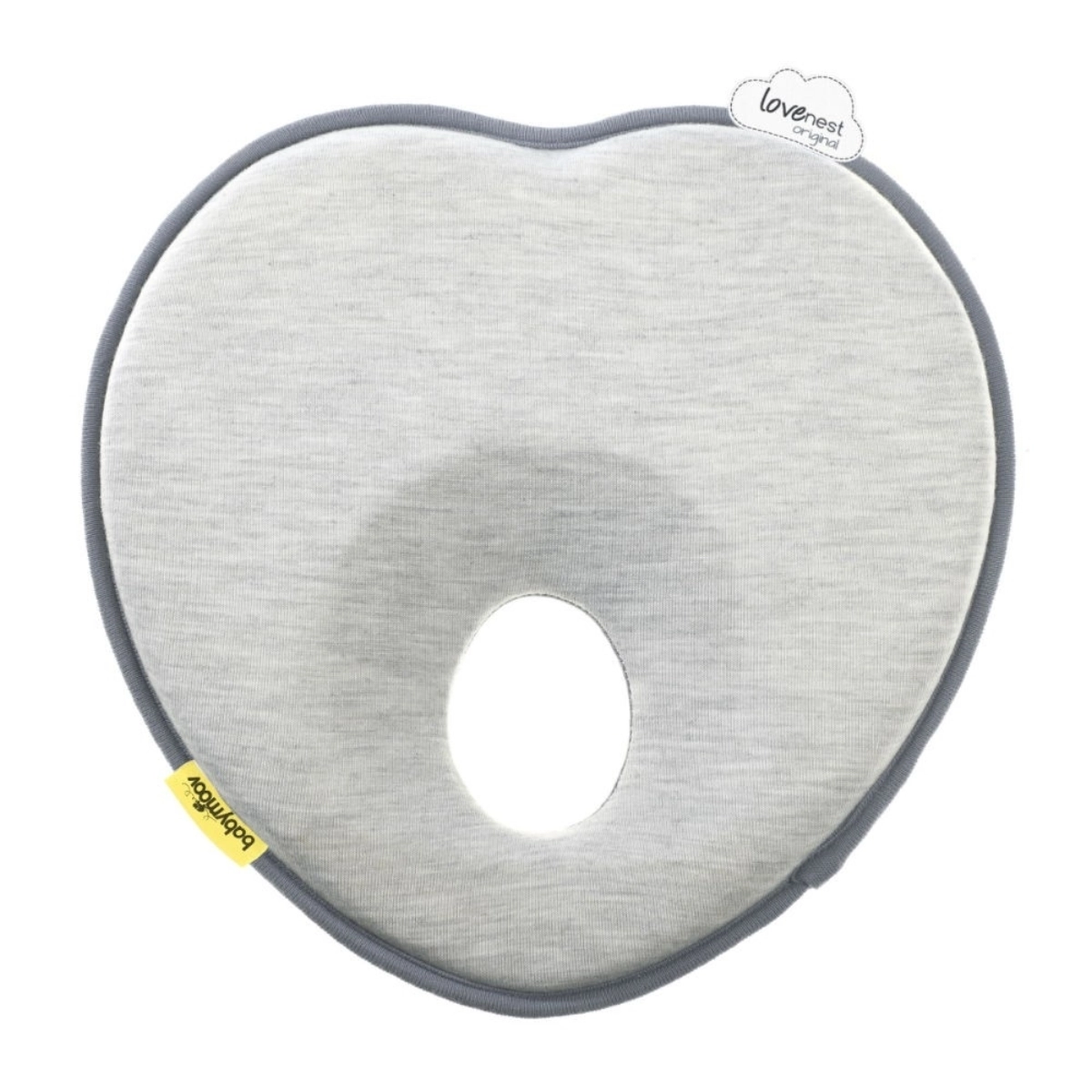  Lovenest Original Flat Head Newborn Baby Support Pillow - Smokey, Grey