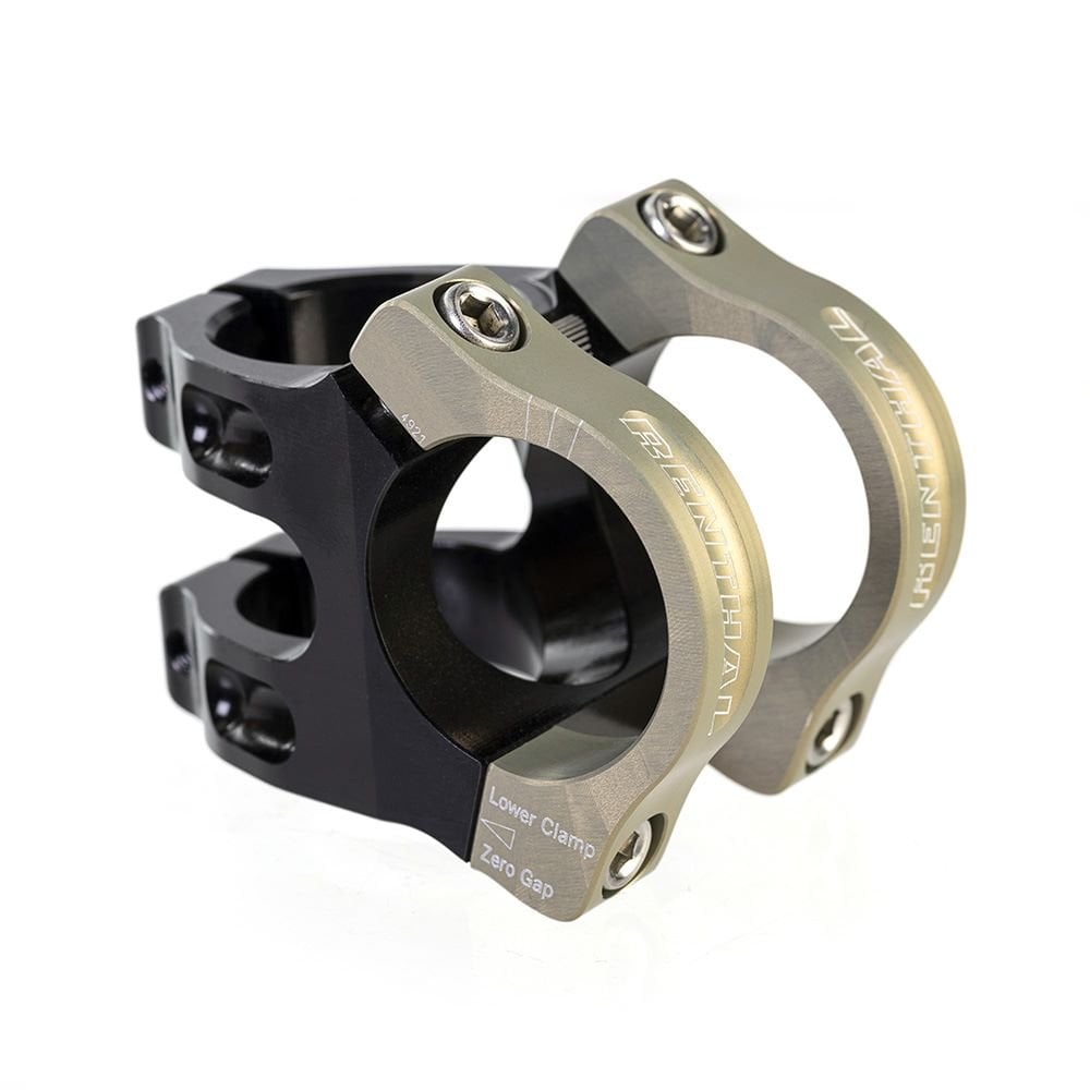 Renthal Stem - Apex Stems Black/Gold 31mm Size: 31mm, Colour: Black/Go