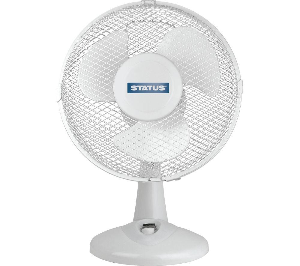 STATUS 9" Desk Fan - White
