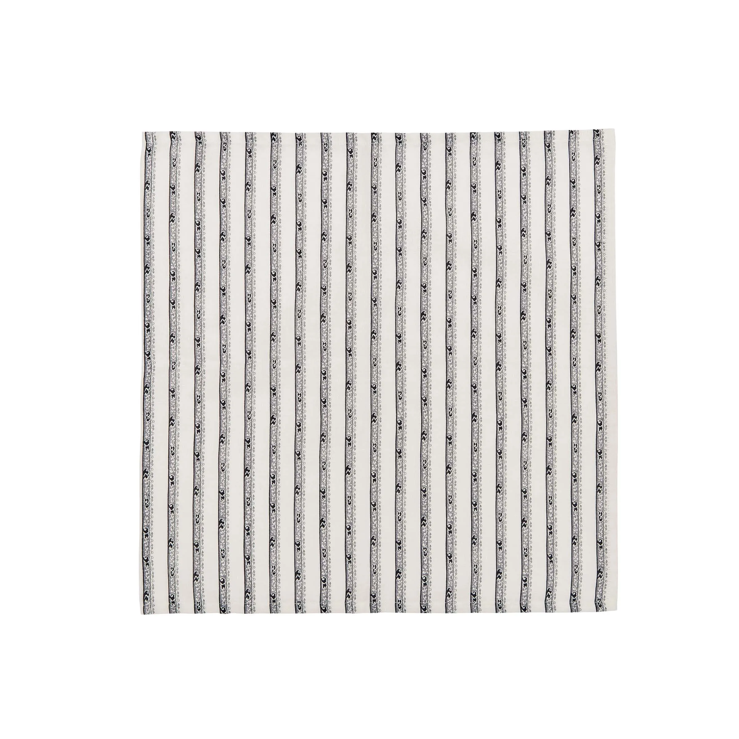 Burleigh X Bedeck Of Belfast Regal Peacock Napkins, Charcoal/White