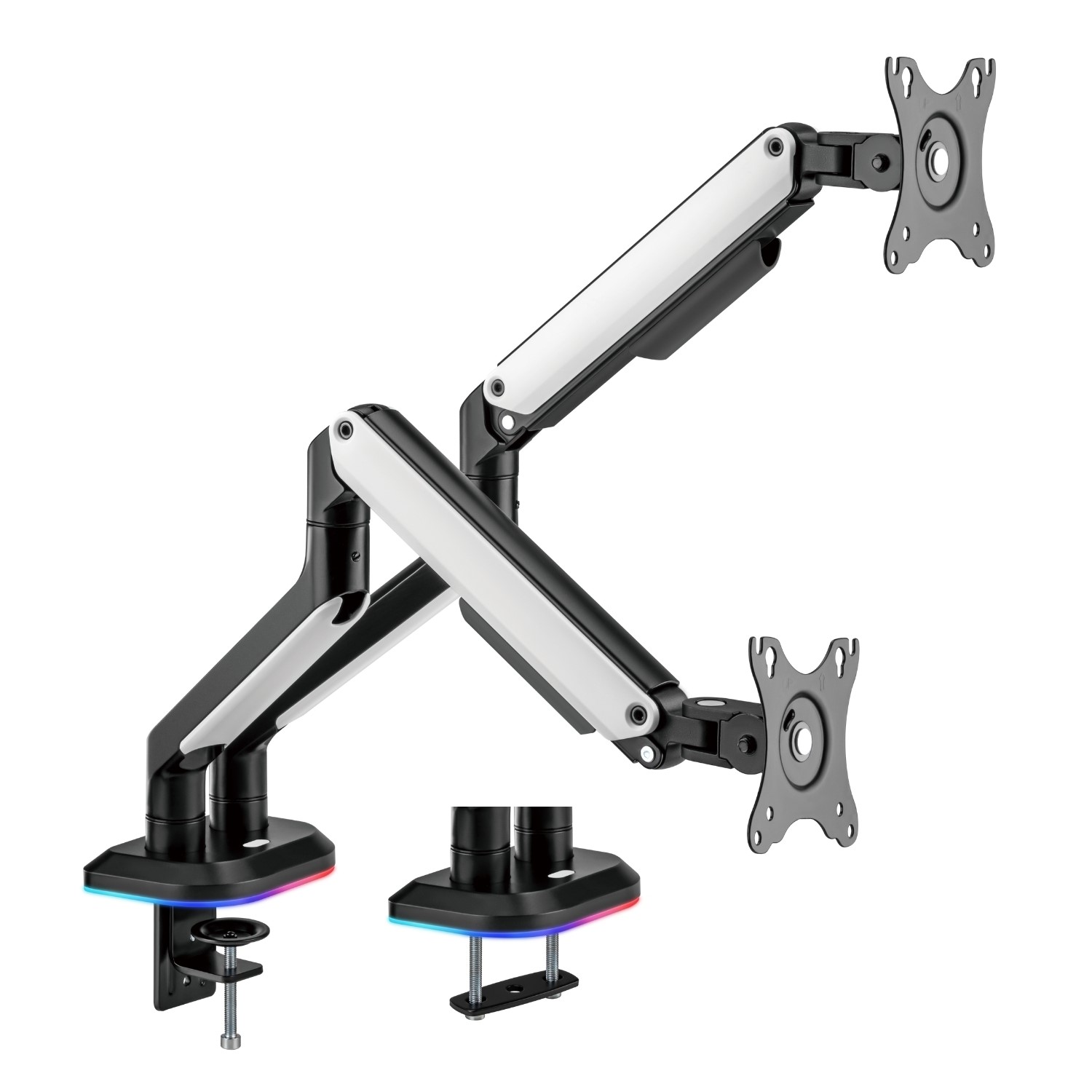 ElectrIQ Gaming Dual Monitor Arm with RGB Lighting For up to 2 x 32 Screens