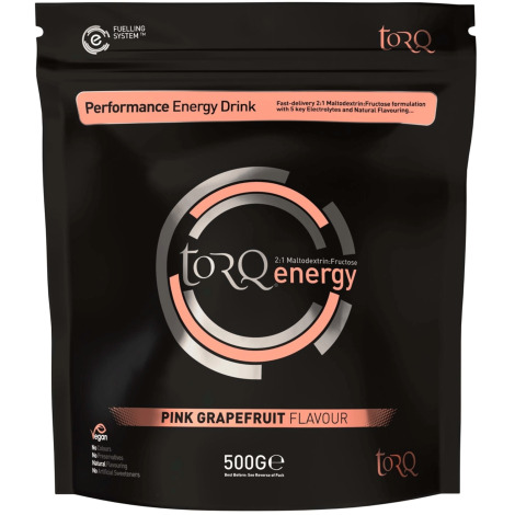 Torq Energy Drink Powder - 500g Tub - Pink Grapefruit