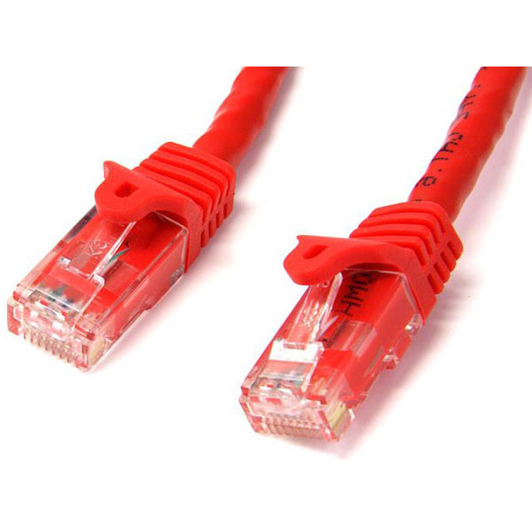 StarTech.com Cavo di rete CAT 6 - Cavo Patch Ethernet RJ45 UTP rosso da 1m antigroviglio