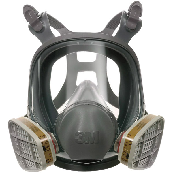 3M 6800S Medium Full Face Mask Reusable Without Filters Low Maintenance