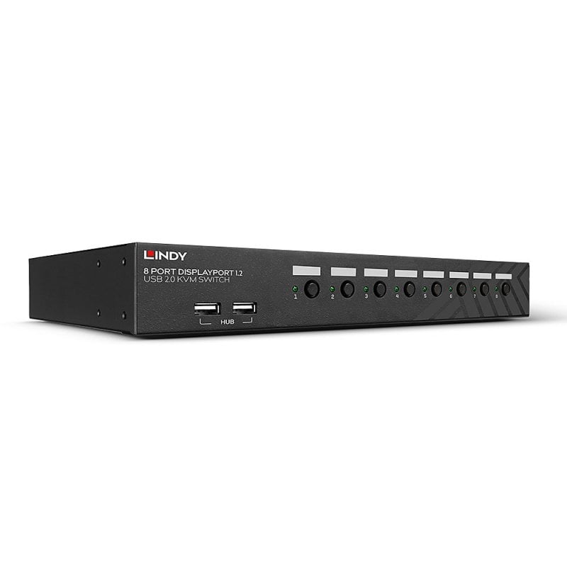 LINDY 8 Port DisplayPort 1.2 &amp; USB 2.0 KVM Switch