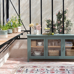 La Redoute Interieurs Alvina L160cm Triple Cupboard Low Pine Sideboard by La Redoute