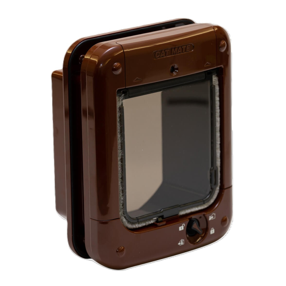 Pet Mate Cat Mate Microchip Cat Flap, Brown (360B)