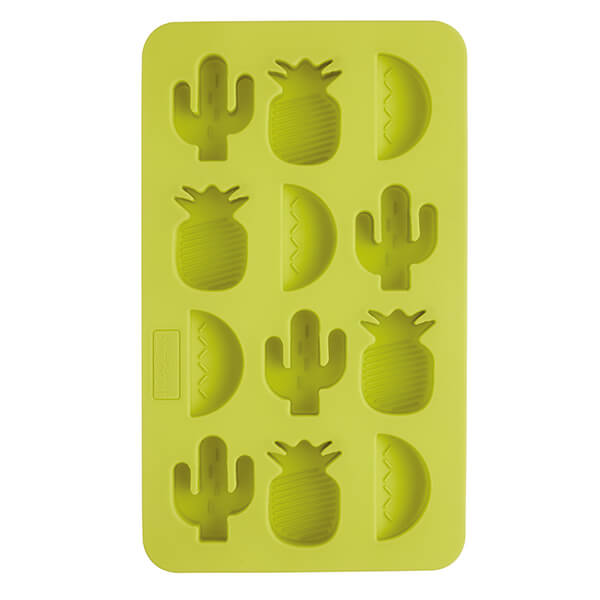KitchenCraft BarCraft Tropical Shapes Ice Cube Mould Green (Each)