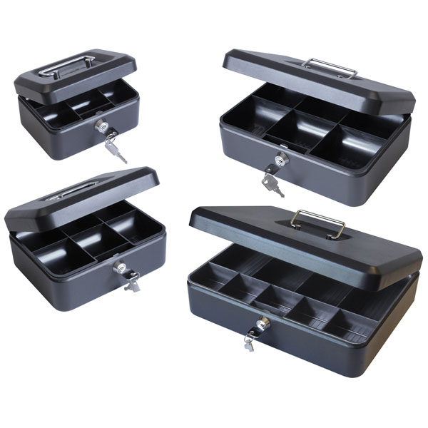 Cathedral Ultimate Cash Box 300mm (12 in) Key Lock Black