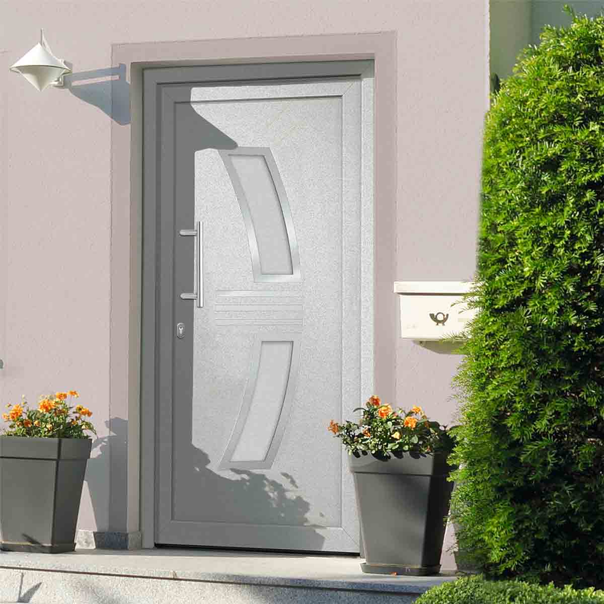 VidaXL Front Door White 108x200 cm