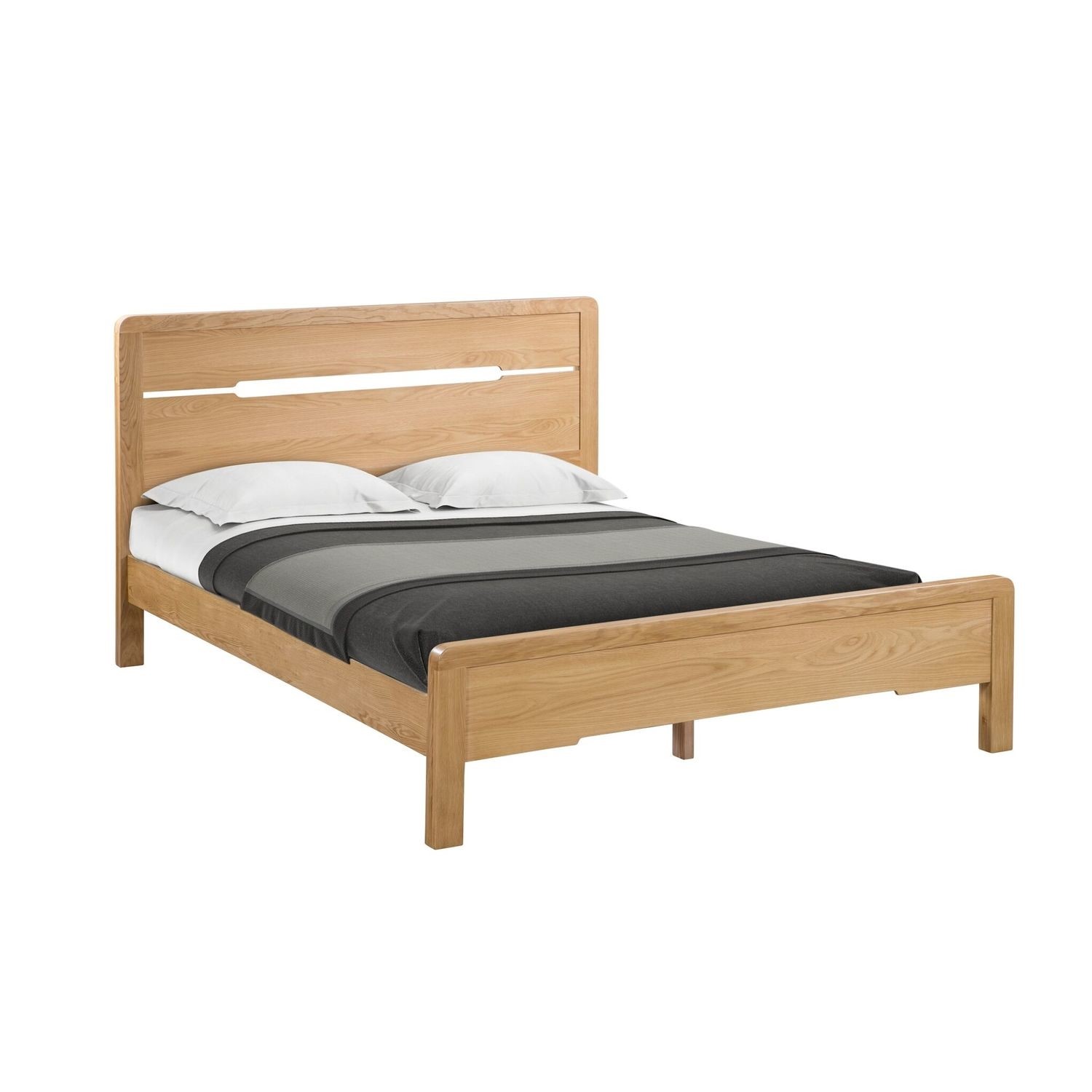 Julian Bowen Curve Oak Double Bed