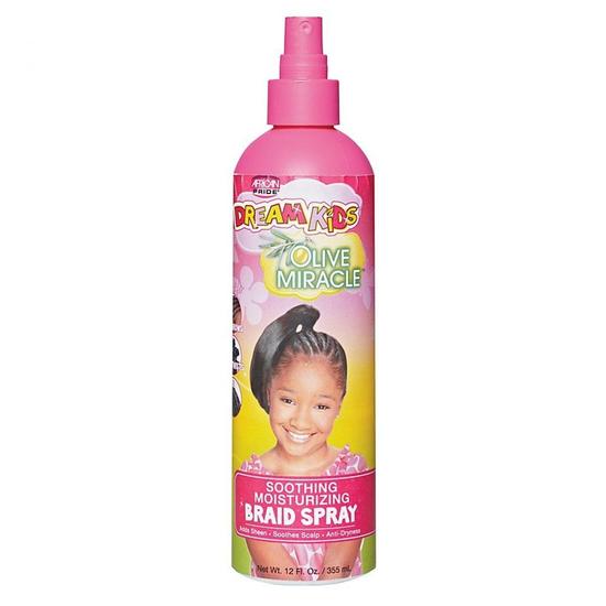 AFRICAN PRIDE Dream Kids Olive Miracle Soothing Braid Spray 12Oz / 355Ml