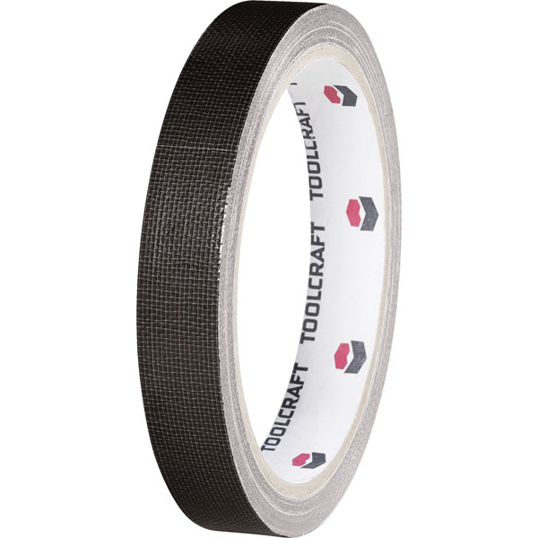 Toolcraft 403869 Fabric Adhesive Tape 10 m x 19 mm - Red