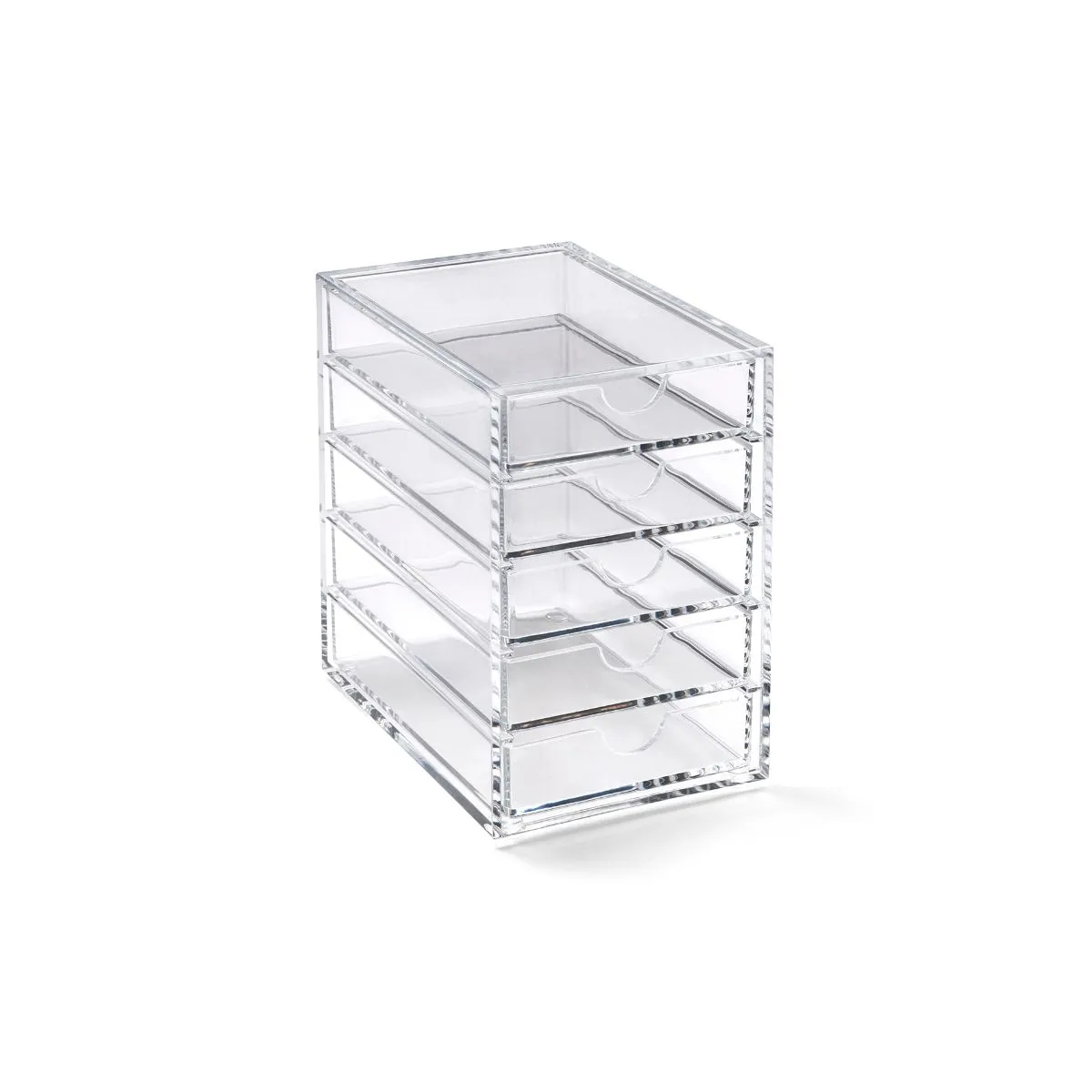 Osco Acrylic 5 Drawer Storage Box | Desk Accessories > Desk Organisers & Storage > Desktop Drawers