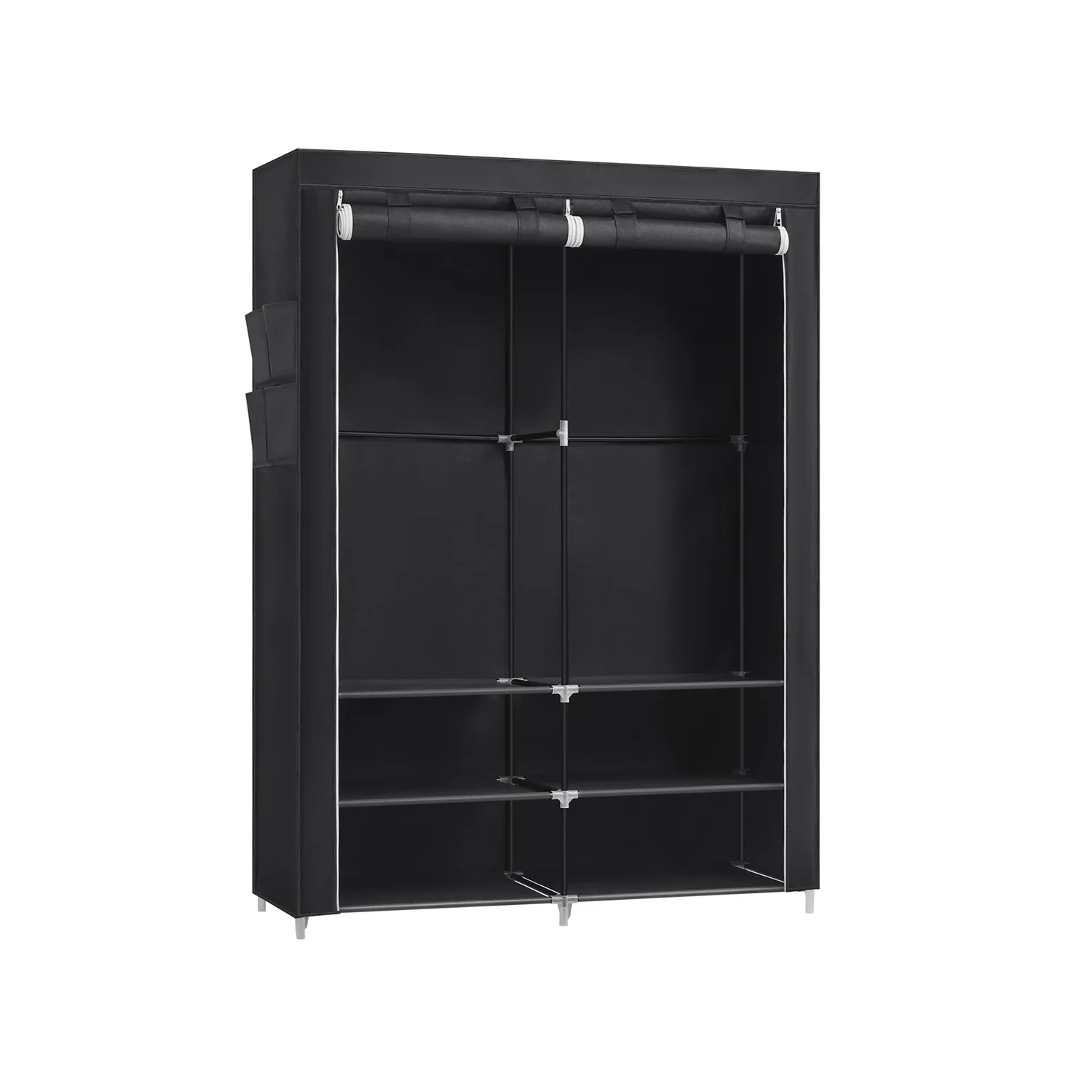 SONGMICS Portable Wardrobe with 2 Hanging Rails