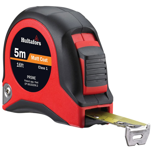 Hultafors PR5ME Short Steel Tape 5m/16ft (Width 19mm)