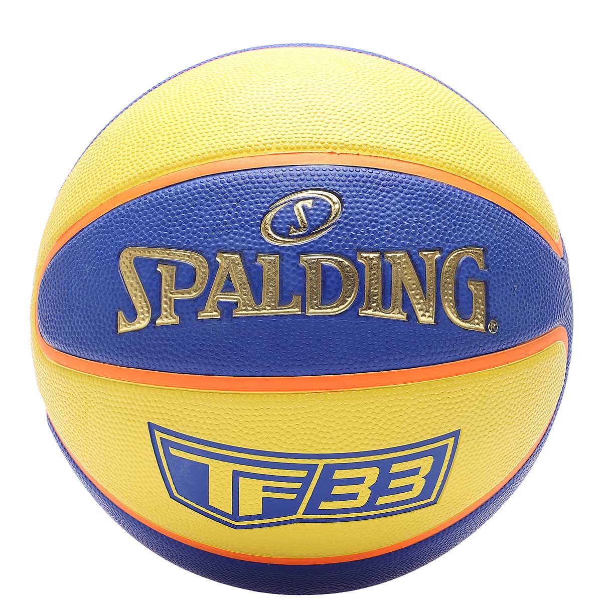 Spalding Tf 3X3 Basketball, Blue/Yellow, Unisex, Balls & Gear, 84352Z