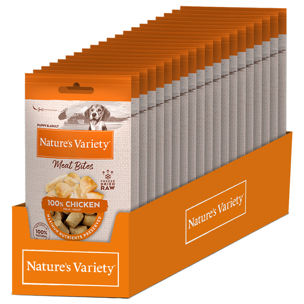 Nature's Variety Freeze Dried Chicken Meat Bites Dog Treats - 20g