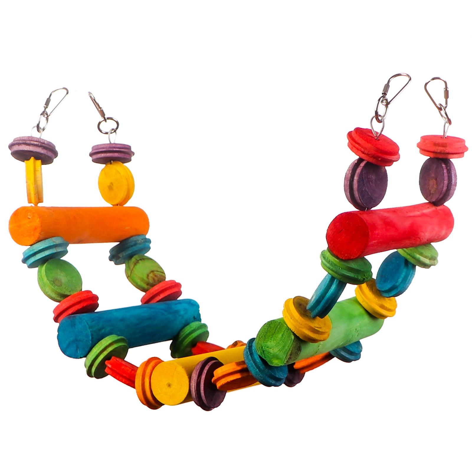 Happy Pet The Bird House Playtime Multiwood Bird Toy