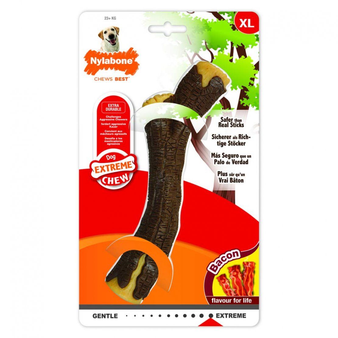 Nylabone Chew Stick for Dogs - Bacon - Extra Large