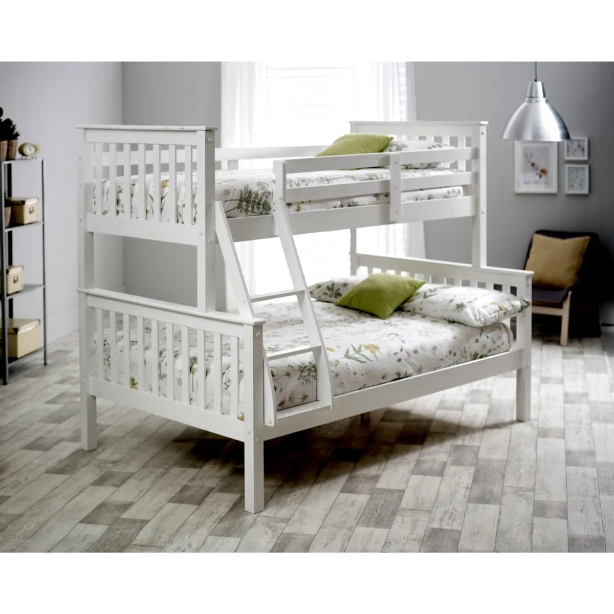 Carra White Triple Sleeper and Spring Mattresses