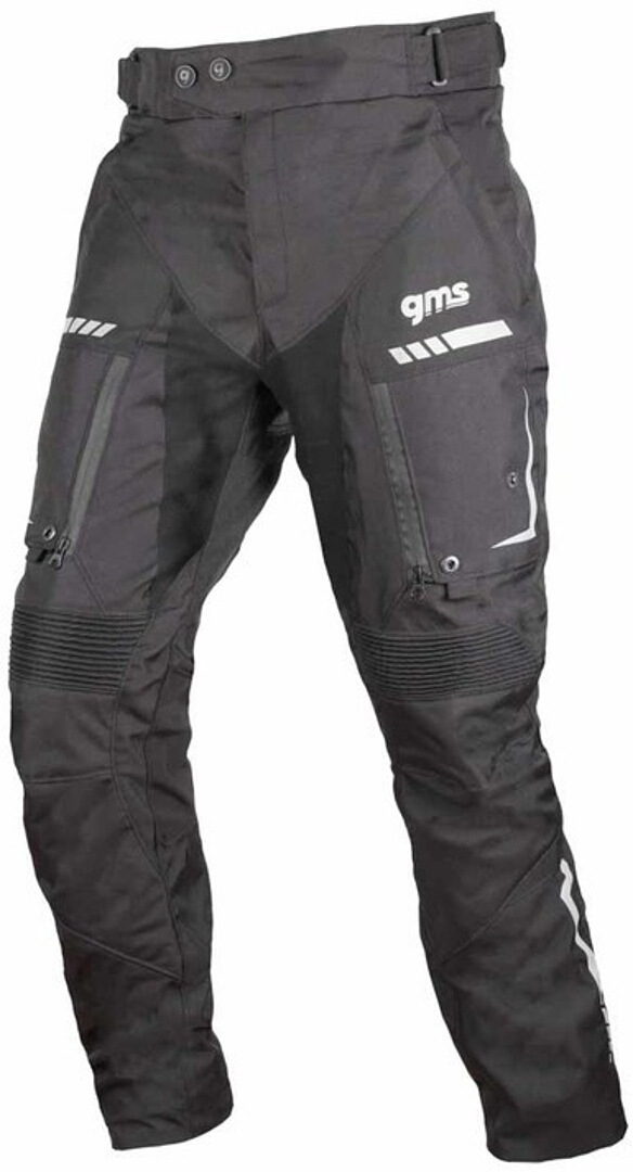 GMS Track Light Motorcycle Textile Pants, black, Size 6XL, black, Size 6XL