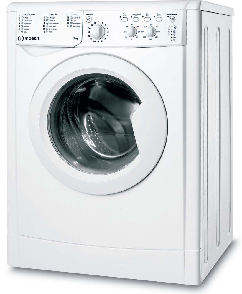 Indesit IWC71252WUKN 7Kg Washing Machine with 1200 rpm - White - E Rated