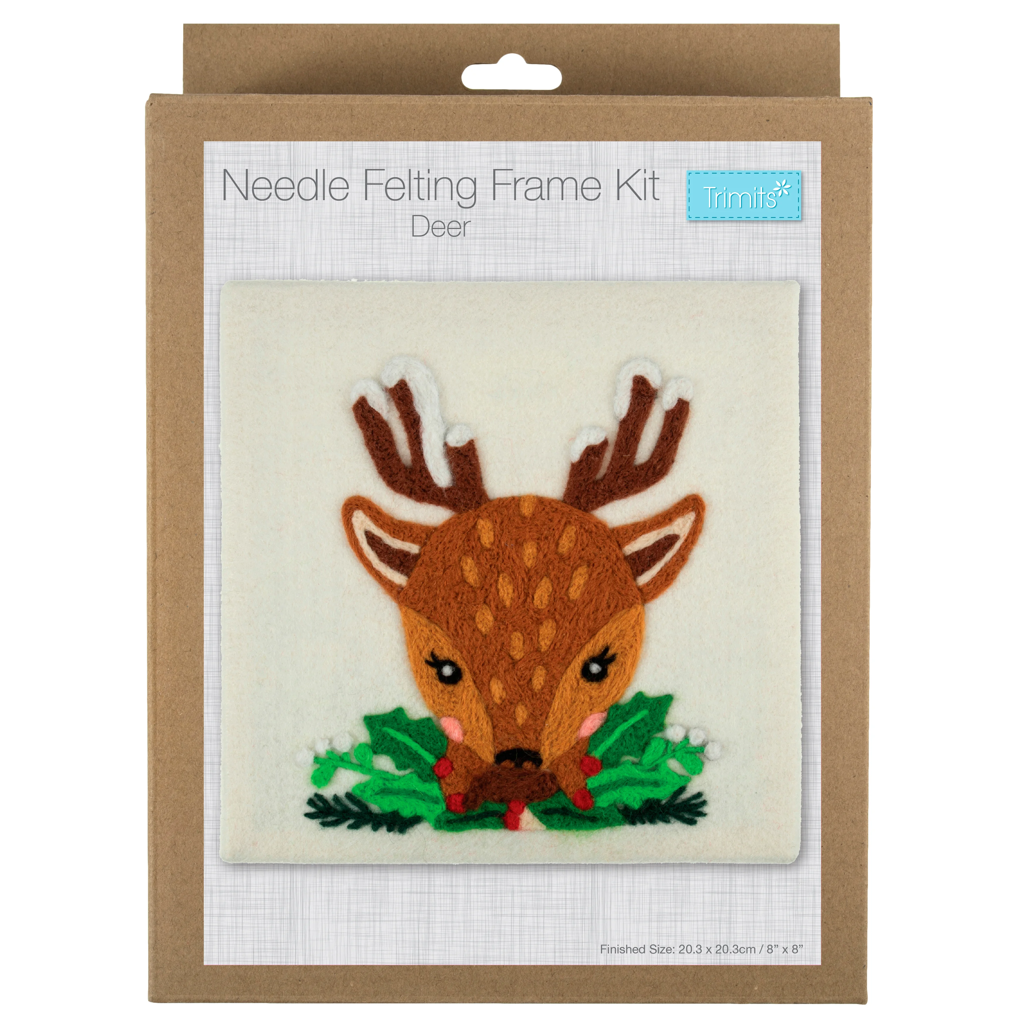 The Works Needle Felting Kit With Frame: Deer